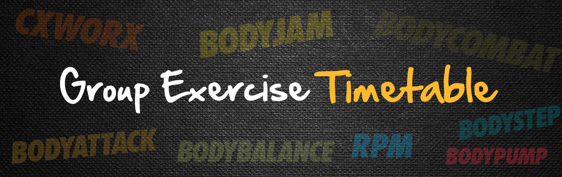 Group Exercise Timetable